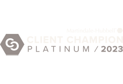 Martindale-Hubbell | Client Champion | Platinum 2023